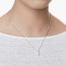 Matrix pendant, Crystal pearl, Round cut, White, Rhodium plated - Swarovski, 5693897