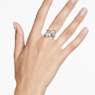 Bague Idyllia, Perle de cristal, Coquillage, Blanche, Placage de ton or - Swarovski, 5694972