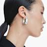 Anneaux d'oreilles Lucent, Forme octogonale, Petites, Blanches - Swarovski, 5696289