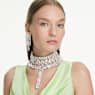 Millenia choker, Octagon cut, White, Rhodium plated - Swarovski, 5696290