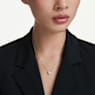 Eternity solitaire pendant, Lab-grown diamonds 0.5 ct tw, Round shape, 18K white gold - Swarovski, 5697767