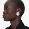 Boucles d'oreilles clip Lucent, Taille octogonale, Blanches - Swarovski, 5698525