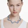 Sublima choker, Mixed cuts, Blue, Blue finish - Swarovski, 5699521