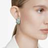 Sublima drop earrings, Round cut, Small, Multicolored, Ruthenium plated - Swarovski, 5699565