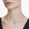 Collana Eternity Tennis, Diamanti creati in laboratorio 3 ct tw, Forma rotonda, Oro bianco 18 K - Swarovski, 5699795