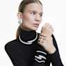 Sublima แหวนค็อกเทล, เจียระไนทรงกลม, ขาว, เคลือบโรเดียม - Swarovski, 5702417