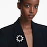 Broche Idyllia, Tailles variées, Flocon de neige, Blanche, Métal rhodié - Swarovski, 5705397