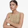 Brățară Tennis Imber, Diverse tăieturi rotunde, Alb, Placat cu auriu - Swarovski, 5705450