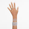 Matrix Vittore ring, Round cut, White, Silver-tone finish - Swarovski, 5705601