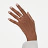 Matrix Vittore Ring, Rundslipad, Vit, Silverfärgad finish - Swarovski, 5705604