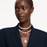 Millenia necklace, Octagon cut, White, Rhodium plated - Swarovski, 5705757