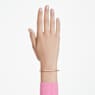 Matrix bangle, Baguette cut, Octagon shape, Pink, Gold-tone plated - Swarovski, 5705791