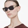 Sunglasses, Cat-eye shape, SK6029, Brown - Swarovski, 5706559
