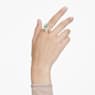 Gema open ring, Mixed cuts, Multicolored, Gold-tone plated - Swarovski, 5708028