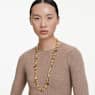 Gema strandage, Mixed cuts, Yellow, Gold-tone plated - Swarovski, 5708709