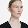 Matrix choker, Round cut, White, Rhodium plated - Swarovski, 5708936
