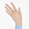 Idyllia open ring, Mixed cuts, Flower, Blue, Gold-tone plated - Swarovski, 5709031