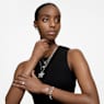 Stilla cocktail ring, Square cut, Pavé, White, Rhodium plated - Swarovski, 5709901