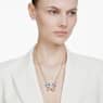 Přívěsek s broží Idyllia, Různé výbrusy, Pavé, Motýl, Vícebarevný, Pokoveno ve zlatém odstínu - Swarovski, 5709951