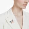 Idyllia pendant and brooch, Mixed cuts, Pavé, Butterfly, Multicolored, Gold-tone plated - Swarovski, 5709951
