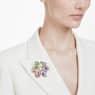 Idyllia pendant and brooch, Mixed cuts, Pavé, Flower, Multicolored, Gold-tone plated - Swarovski, 5709952