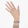 Crystal Rock Oval watch, Swiss Made, Crystal bracelet, Gray, Rose gold-tone finish - Swarovski, 5711695