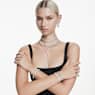 Matrix แหวน, เจียระไนทรง Baguette, ขาว, เคลือบโทนสีเงิน - Swarovski, 5714332