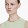 Gema Tennis necklace, Mixed cuts, Multicolored, Gold-tone plated - Swarovski, 5714836
