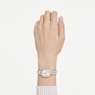 Dextera Octagon watch, Swiss Made, Metal bracelet, Silver tone, Rose gold-tone finish - Swarovski, 5715521