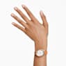 Imber oval ウォッチ, スイス製, レザーストラップ, オレンジ, ローズゴールドトーン仕上げ - Swarovski, 5717543