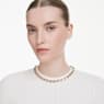 Collier Tennis Millenia, Taille octogonale, Jaune, Placage de ton or - Swarovski, 5718674