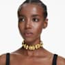 Lucent Choker, Octagon shape, Yellow, Gold-tone plated - Swarovski, 5720208