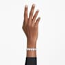 Ariana Grande x Swarovski Tennis bracelet, Mixed cuts, Heart, White, Rhodium plated - Swarovski, 5720860