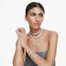 Ariana Grande x Swarovski 브레이슬릿, 크리스털 펄, 라운드 컷, 화이트, 로듐 플래팅 - Swarovski, 5720870