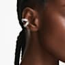 Orecchini ear cuff Ariana Grande x Swarovski, Taglio baguette, Bianchi, Placcato rodio - Swarovski, 5720872