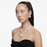 Orecchini ear cuff Ariana Grande x Swarovski, Taglio baguette, Bianchi, Placcato rodio - Swarovski, 5720872