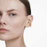 Gema ear cuff, Single, Mixed cuts, Multicoloured, Gold-tone plated - Swarovski, 5720903