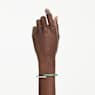 Matrix bangle, Mixed cuts, Green, Rhodium plated - Swarovski, 5722460
