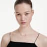 Constella necklace, Mixed cuts, White, Rhodium plated - Swarovski, 5722473