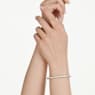 Sublima バングル, スノーパヴェ, ホワイト, ゴールドトーン・プレーティング - Swarovski, 5723336