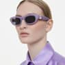 Sunglasses, Pillow shape, Purple - Swarovski, 5724503
