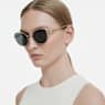 Sunglasses, Cat-eye shape, Gray - Swarovski, 5724504