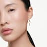 Constella drop earrings, Crystal pearl, Round cut, White, Rose gold-tone plated - Swarovski, 5728585