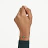 Imber bracelet, Round cut, Green, Gold-tone plated - Swarovski, 5730676