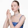 Zapestnica Matrix, Mešani rezi, Modra, Prevleka iz rodija - Swarovski, 5732266