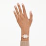 Matrix octagon watch, Metal bracelet, Rose gold tone, Rose gold-tone finish - Swarovski, 5732497