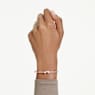 Mesmera bangle, Mixed cuts, White, Rose gold-tone plated