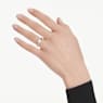 Octagon bezel ring, Lab-grown diamonds 1.0 ct tw, Octagon shape, 18K yellow gold - Swarovski, 5735717