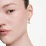 Octagon drop earrings, Lab-grown diamonds 1.0 ct tw, Octagon shape, 18K yellow gold - Swarovski, 5735726