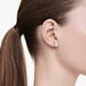 Octagon stud earrings, Lab-grown diamonds 1.0 ct tw, Octagon shape, 18K white gold - Swarovski, 5735727